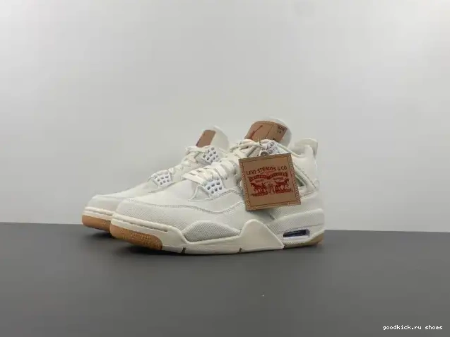 x Levi's AO2571-100 Air Jordan 'White' 4 0607